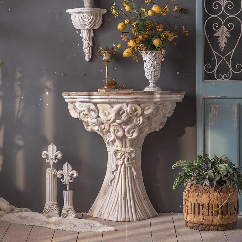 

Chic Roman Console Tables Aesthetic Luxury Modern Nordic Console Tables Trendy French Meuble Salon Living Room Furniture