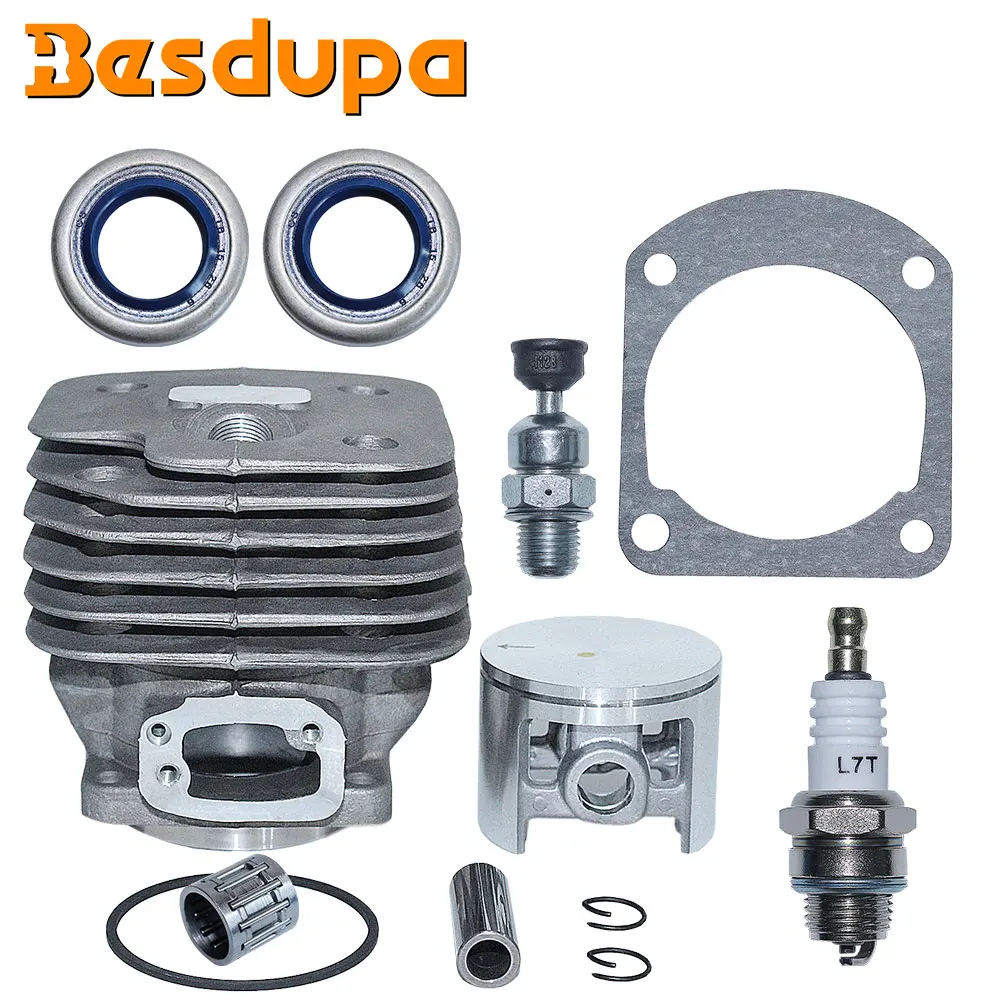 Furo Grande 52 mm Kit Junta do Pistão do Cilindro para Husqvarna 61 268 272 272xp Motosserra 503758172 503446501 w Rolamento de Agulha Selo Óleo