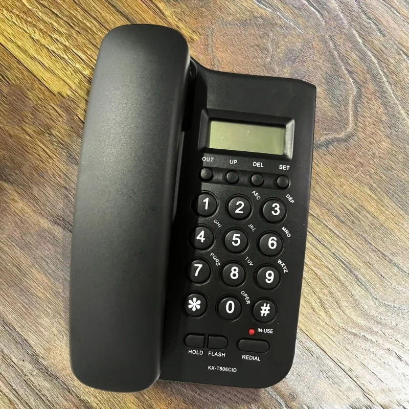 Wired Telephone Desktop Telephone Fixed Telephone Caller ID Telephone Front Desk Home Office with Call Display Telephone E65C