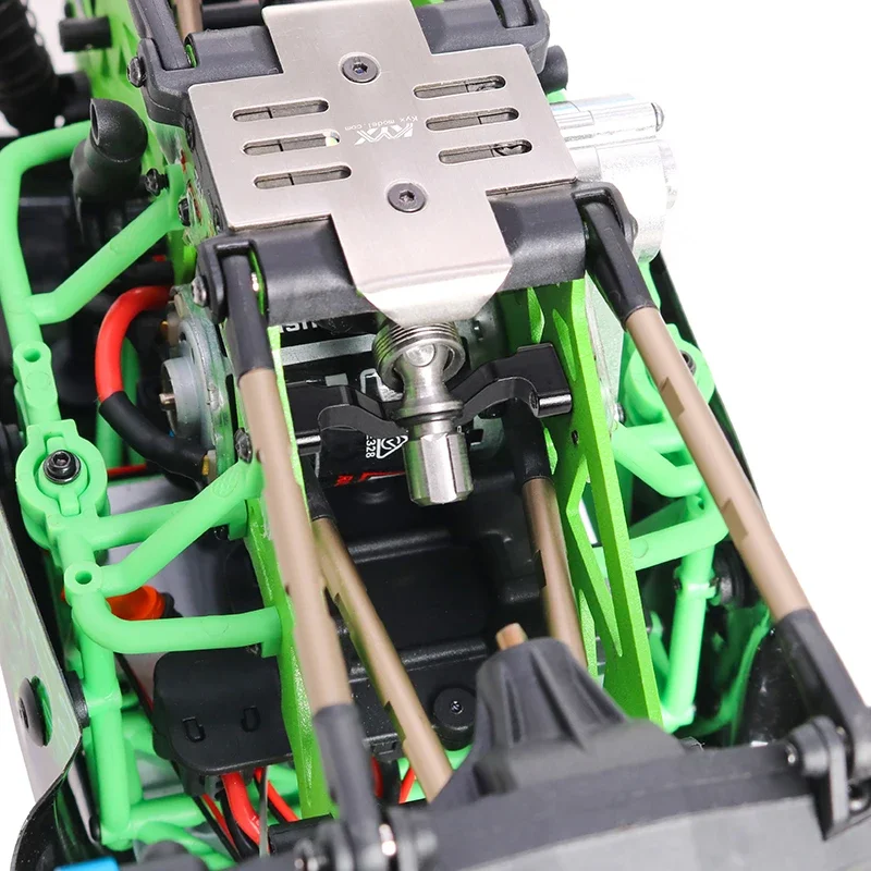 KYX Racing CNC soporte cruzado de aluminio piezas mejoradas inferiores accesorios para 1/18 RC coche LOSI Mini LMT 4X4 Monster Truck