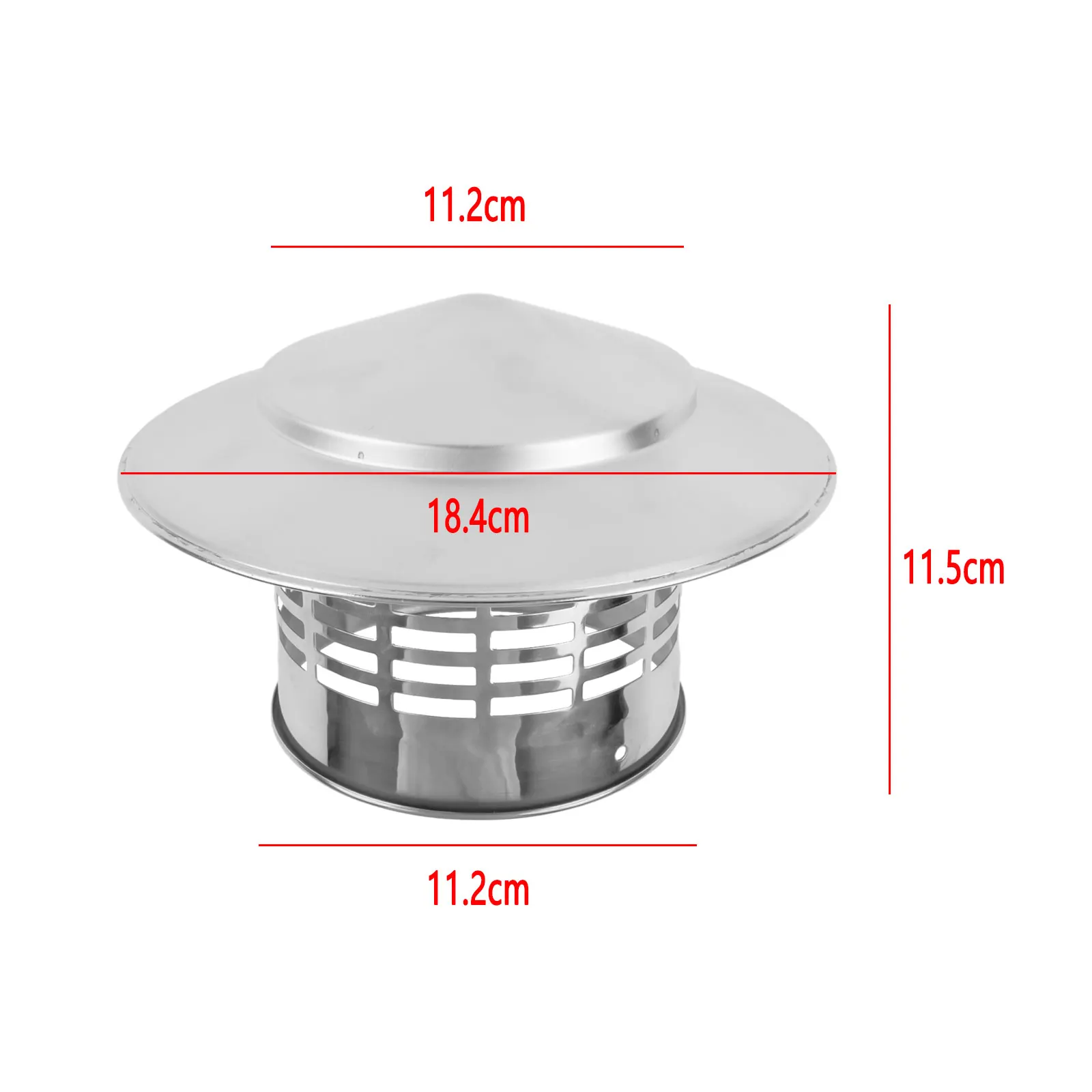 

Stainles Steel Air Extraction Hoods For Ventilation Ducts Outlet Roof Pipe Chimney Cap Exhaust Hood Brand New Durable