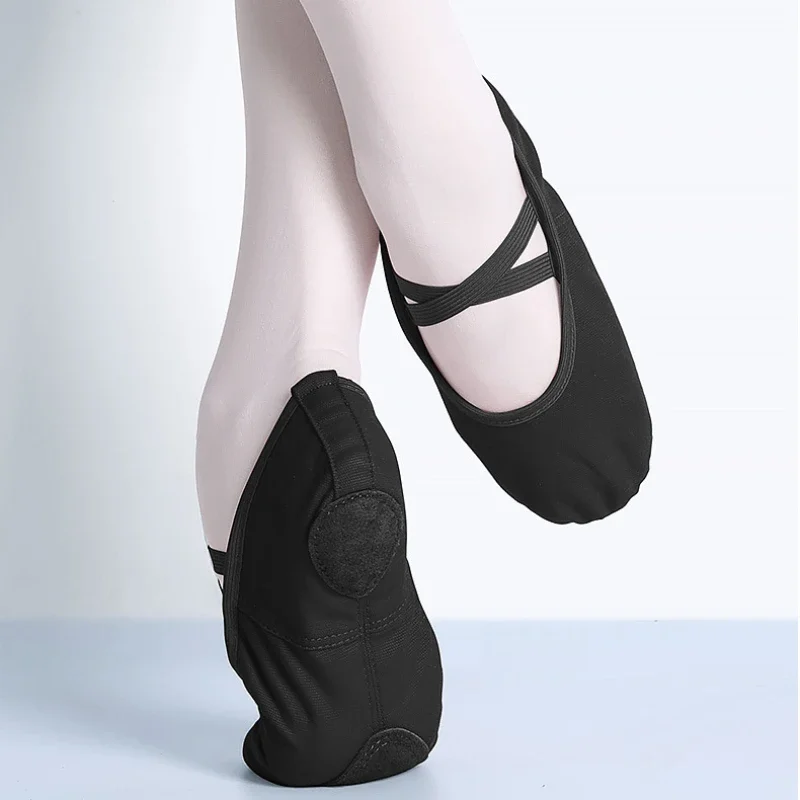 Boutique stoffen teen balletschoenen meisje klassieke moderne dansschoenen volwassen jongen gymnastiek sportschoenen canvas zachte zool pantoffels