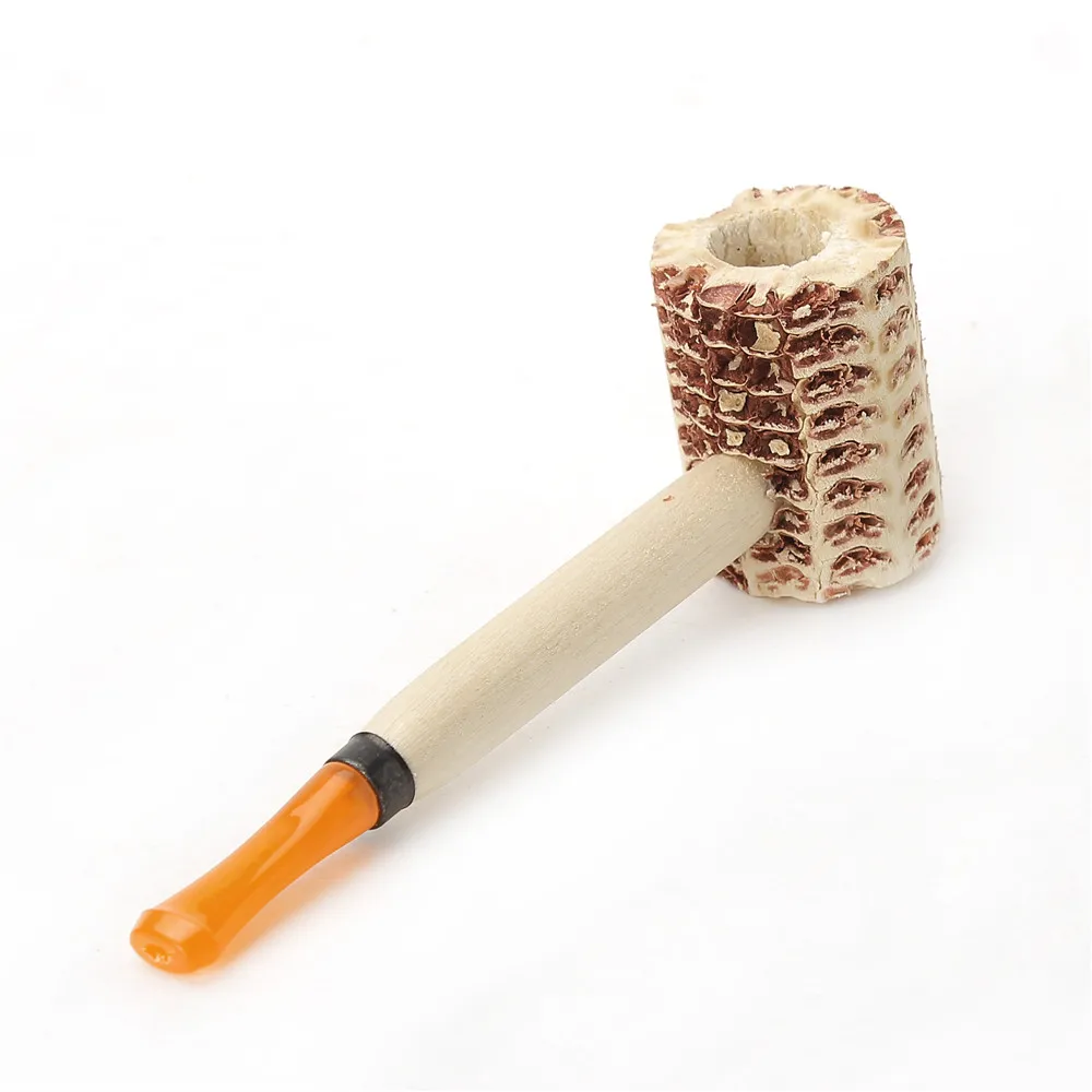 Medium Corn Pipes, Practice smoking Pipes , Beginner Pipes,  Disposable Pipes,  Hospitality Pipes,  Corncob Corn Tobacco Pipe