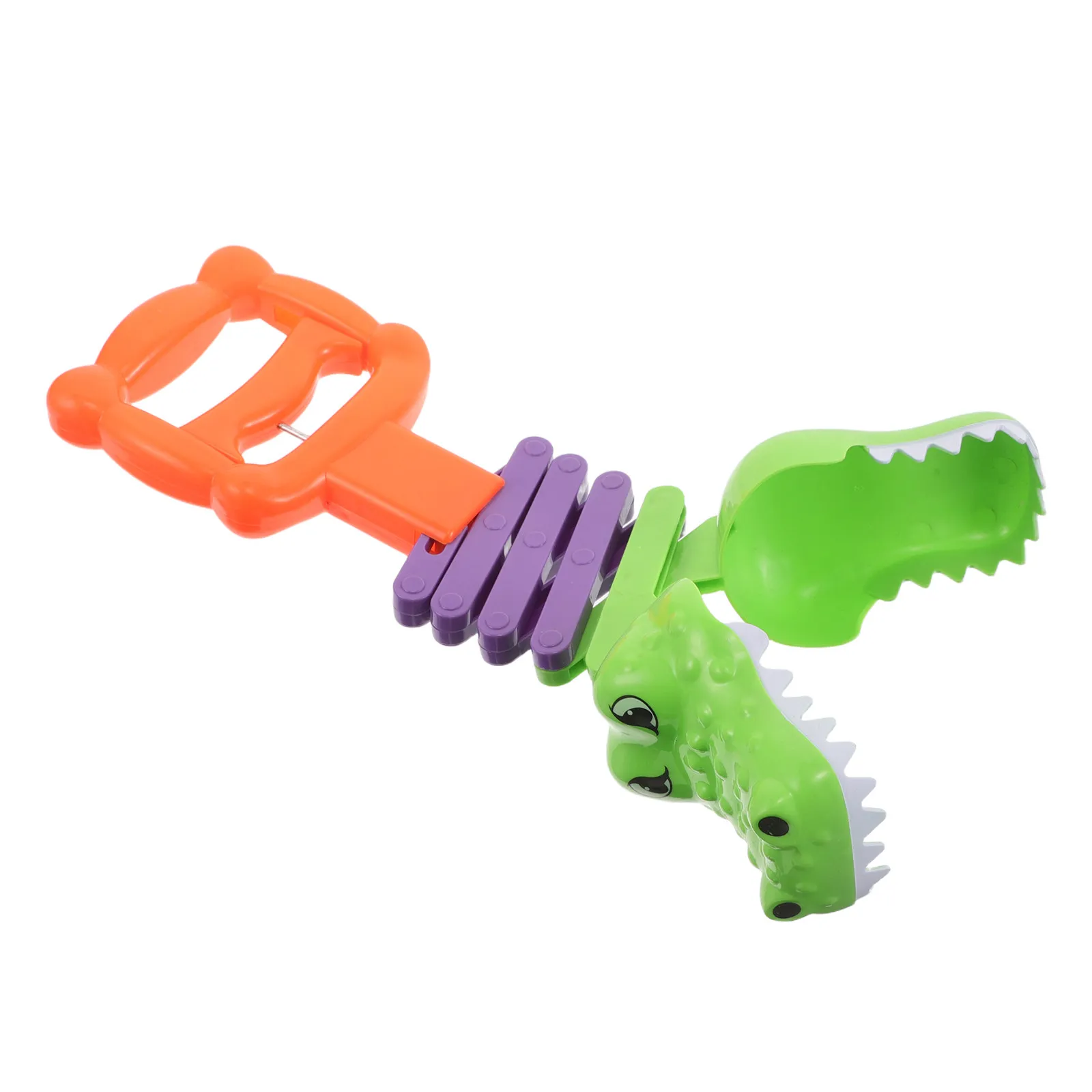 

Интерактивная игрушка-хватайка в виде головы аллигатора для детей - эластичный механический инструмент с когтями для развития моторики и творческой игры