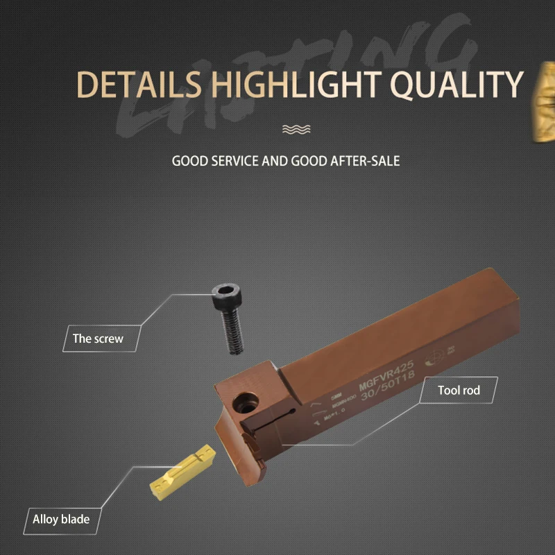 KaKarot face groove cutter MGFVR220-40-60T10H double head Processing range 40-60 carbideCarbide Inserts MGMN200 slotting tool