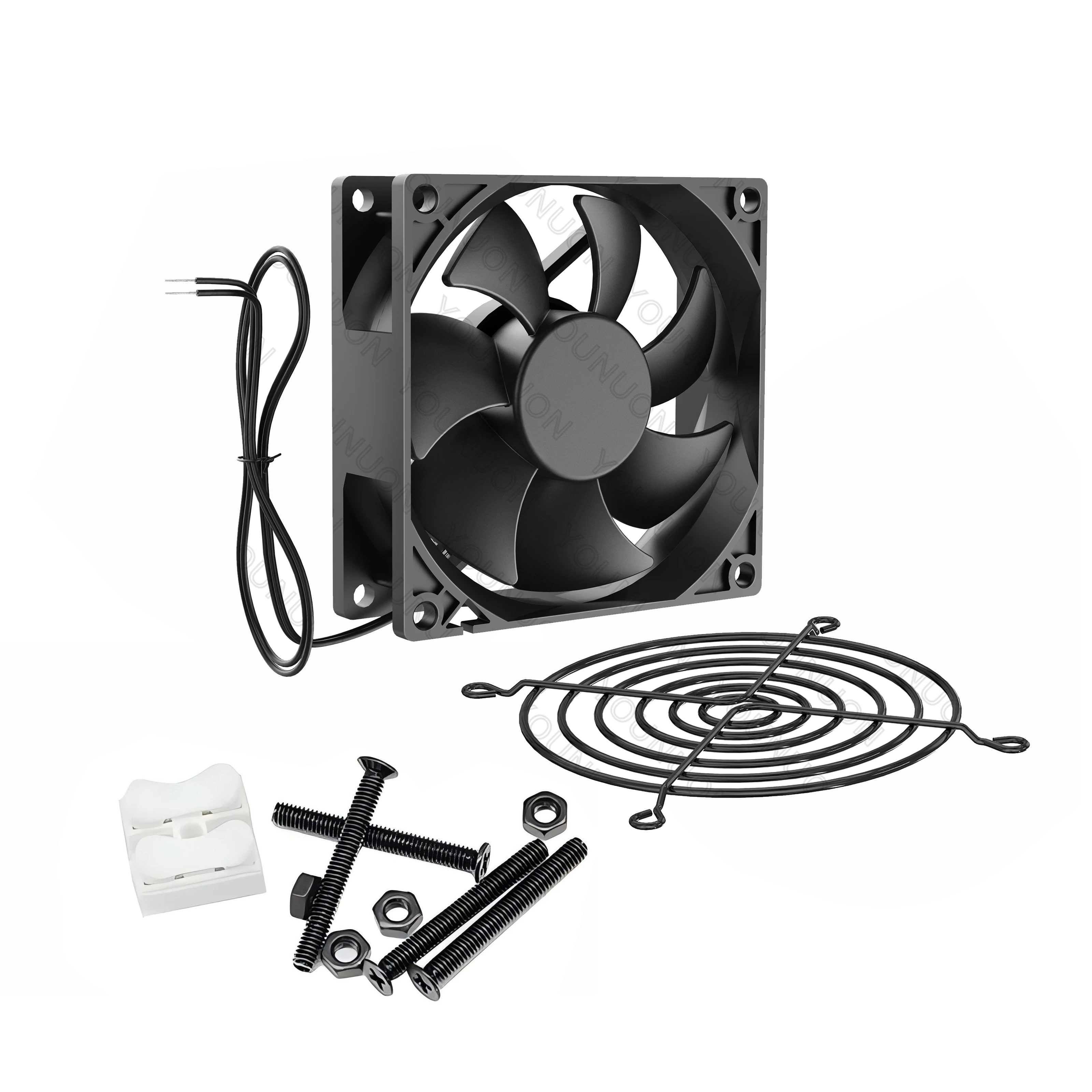 YOUNUON Dual Ball 92mm 9225 EC Brushless Fan AC 110V 115V 120V 220V 240V Axial Fan 92mm x 92mm x 25mm Comes with Srews/Grill - Image 6