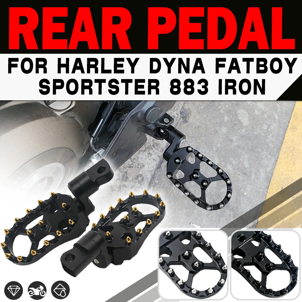 

Для мотоцикла Harley Dyna Sportster Fatboy Iron 883, регулируемая передняя и задняя пассажирская половинная доска, стильные подножки, подставка для ног