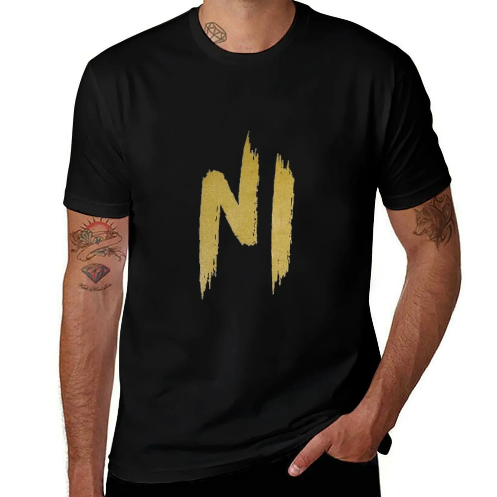 shirts logo shirts T-Shirt t black mens Ninho plain cotton t-shirt cotton or for for t graphic package man man