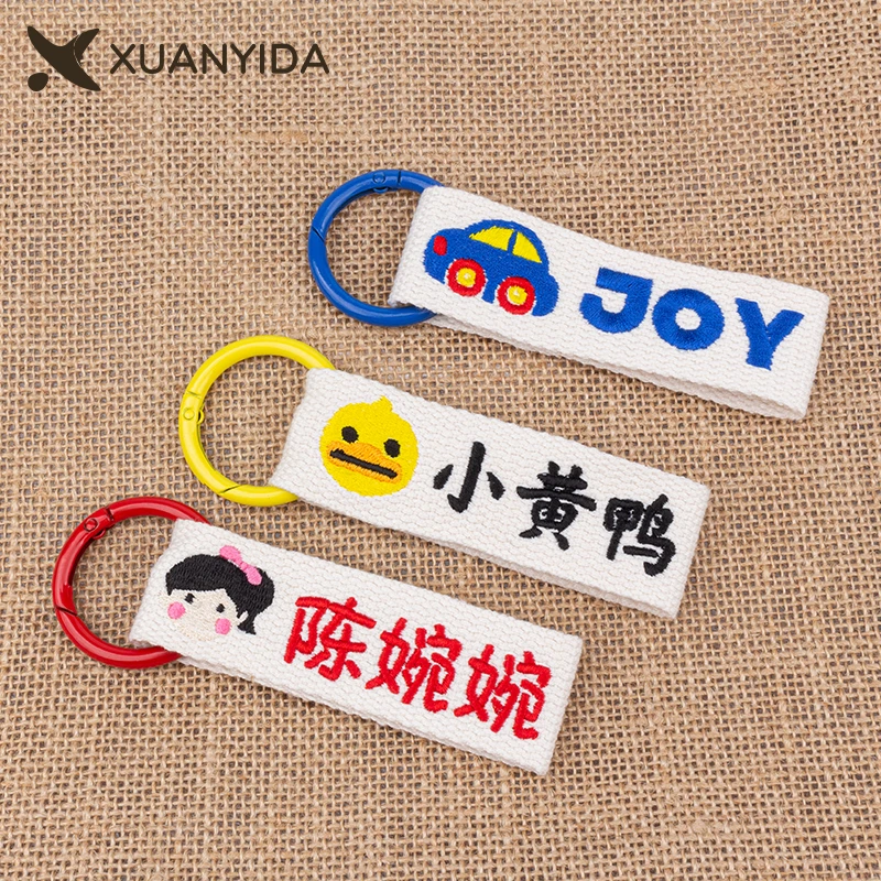 

40pcs Personalized Custom Name Letter Numbers Car badge Keychain Keyring Holder Children's Schhol Bag Backpack Accessories