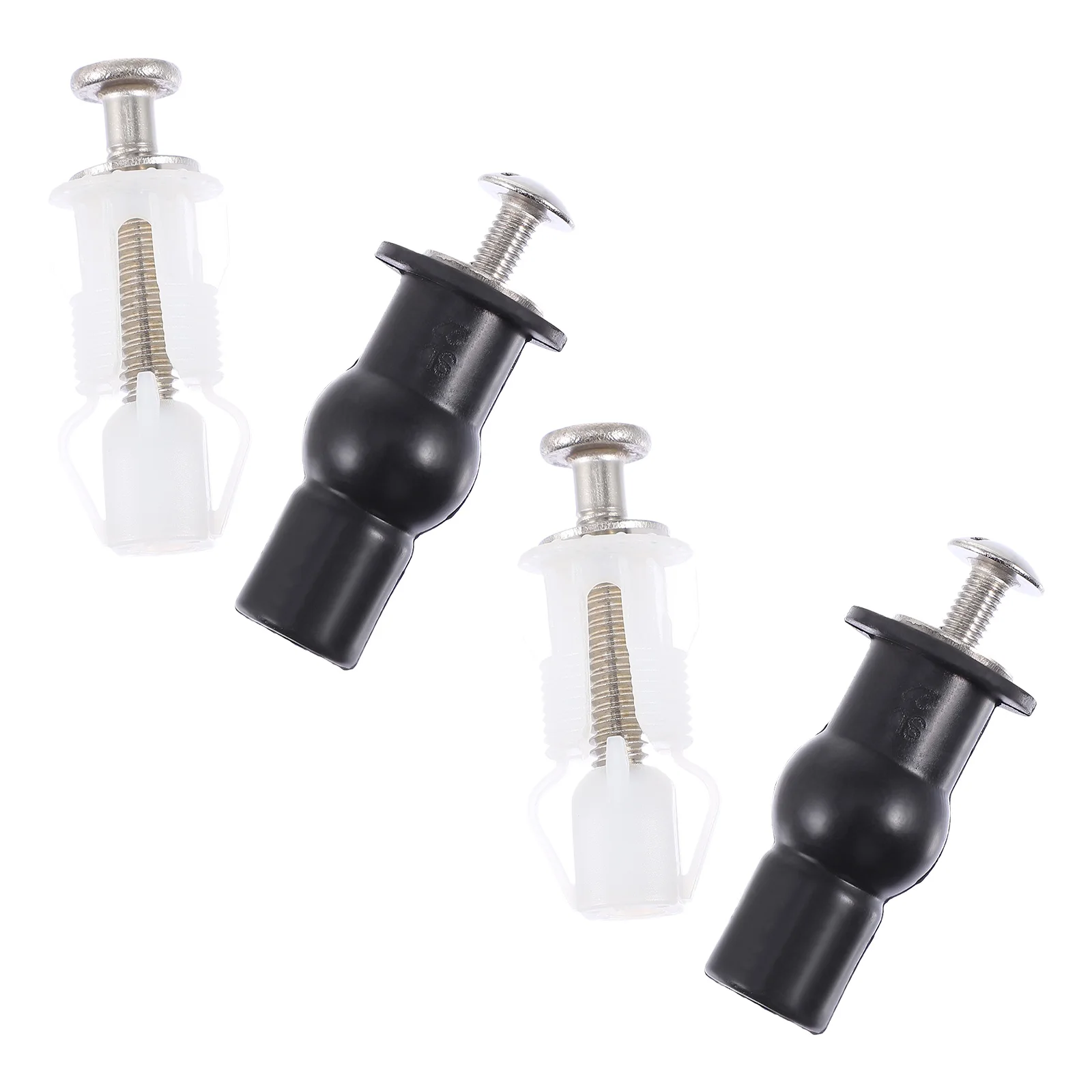 

4pcs Toilet Seat Fixing Bolts Stainless Steel Replacement Hinge Long Lasting Wear Resistant Easy Install Bathroom Accessories