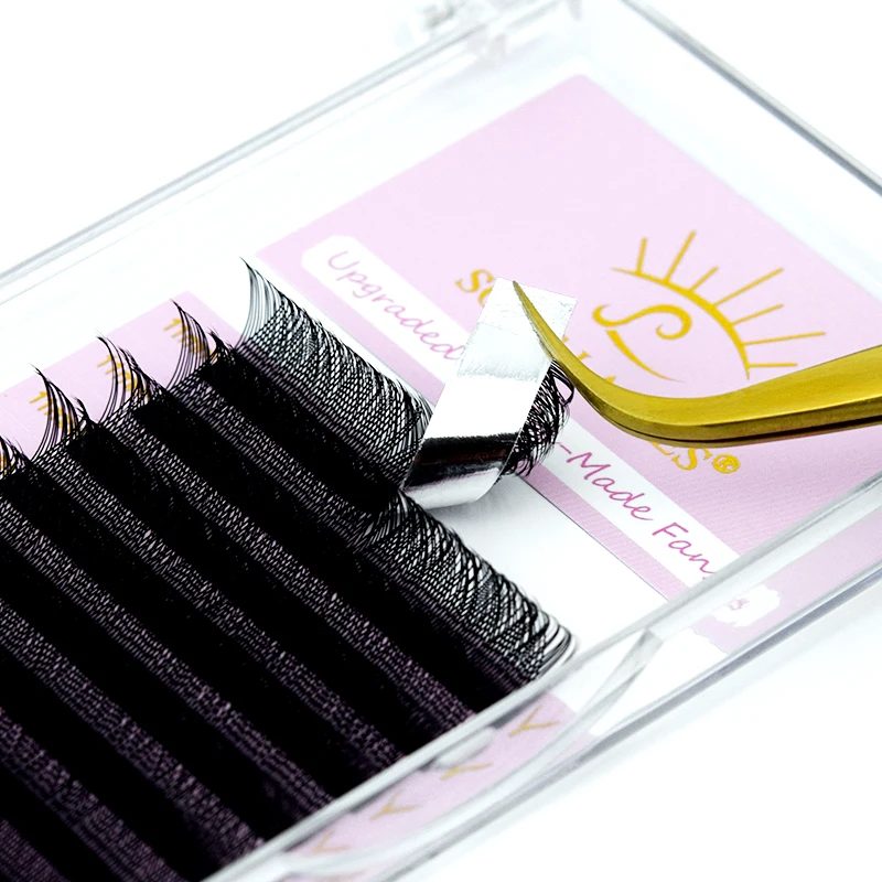 SONG LASHES 12 Rows YY Lashes 8-15MIX Hand Woven Soft and Natural Lashes Black/Brown False Eyelashes Extension Makeup Tools