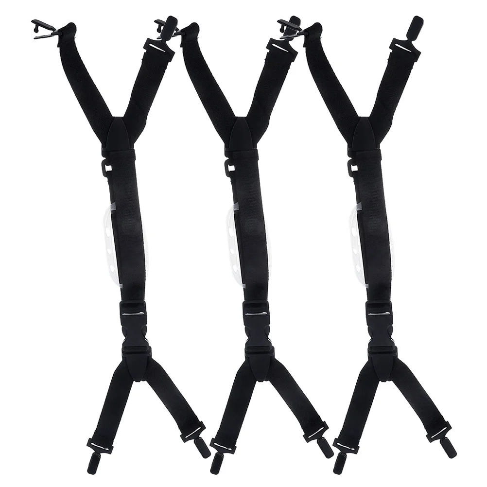 

3Pcs Nylon Chin Strap for Safety Hat Firm Stable Fit Long-Lasting Durability Ideal for Worksite Protection Use