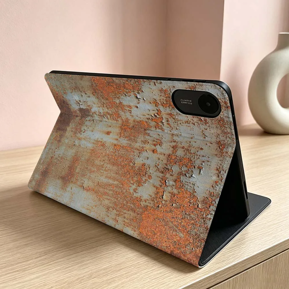 Rusty Metal Surface Print For Xiaomi Redmi Mi Pad 8 7 6 5 4 2 SE K Pro Max Ultra Poco Pad Inch Tablet Case Soft