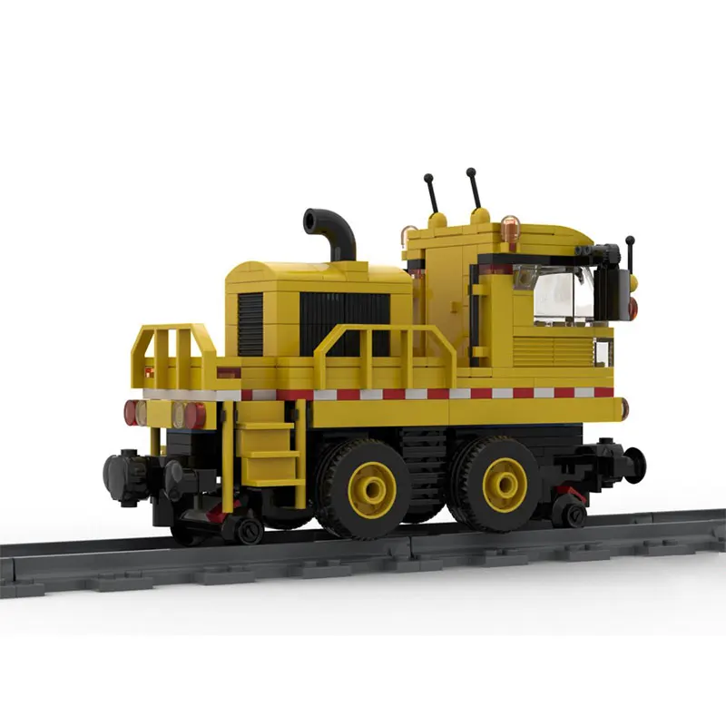 MOC-46215 Building Block Mini Train Series Trackmobile Collectible Education DIY Model Brick Boy Puzzle Toy Birthday Gift 309PCS