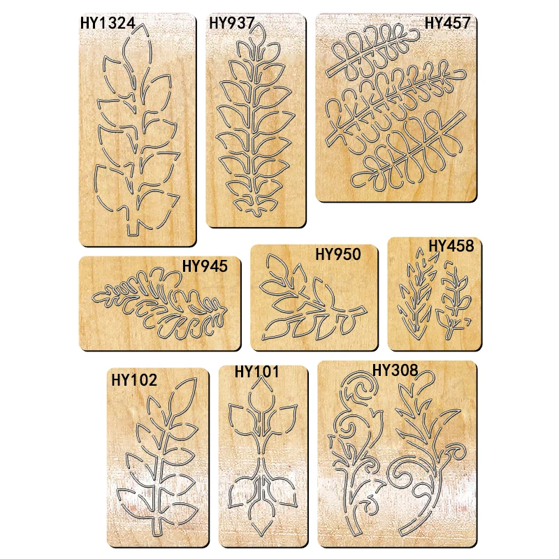 Leaves New Wooden Cutting Dies Suitable for Common Mold Scrapbook Machines on the Market