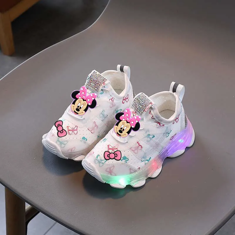 

Кроссовки с Микки Маусом, кроссовки для первых ходунков, детская милая повседневная обувь на мягкой подошве, легкие кроссовки для студентов, мальчиков и девочек