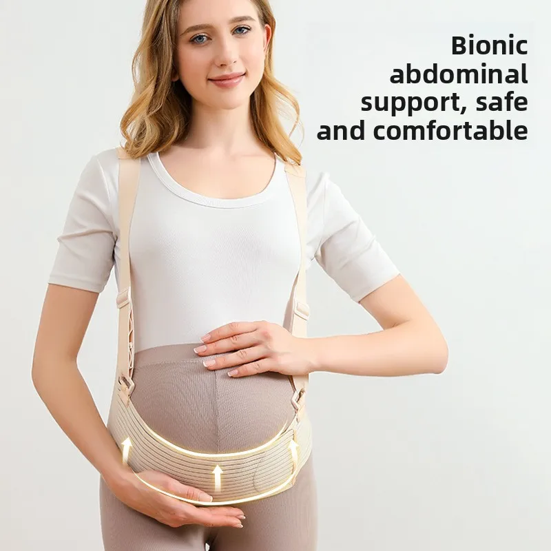 Pregnancy Belly Support Belt, Maternity Waist Support Band for Pregnant Women, Abdomen Lifting Belt for Mid & Late Pregnancy