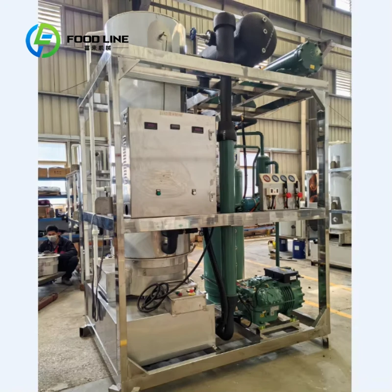 Customized 1T 2T 3T 5T 10T Tube Ice Machine for Drinks and Wine Industrial Stainless Steel Automatic Tube Ice Maker
