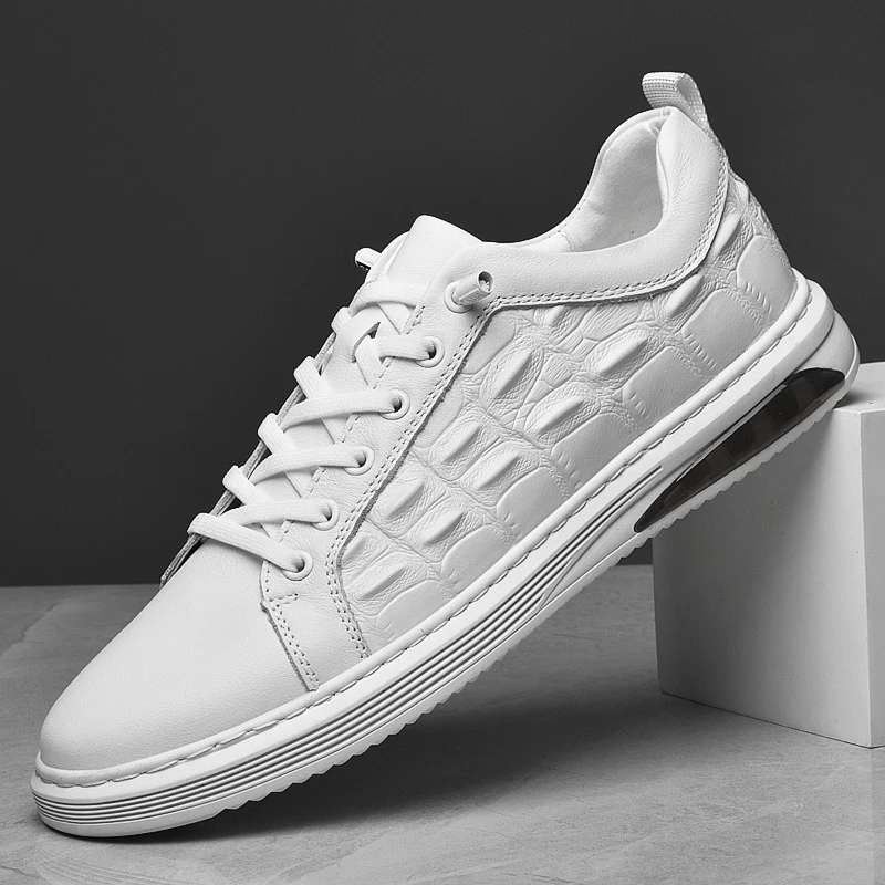 

2025 Men's New Autumn Breathable White Sneakers - Stylish Casual Loafers with Premium Feel