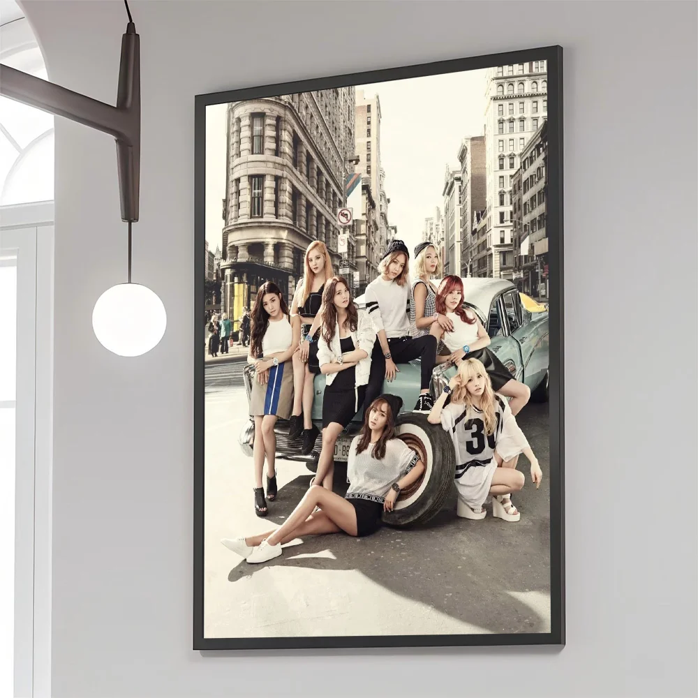 1PC Girls' Generation Poster Movie Sticky Posters Retro Kraft Paper Sticker DIY Room Bar Cafe Aesthetic Art Wall Painting