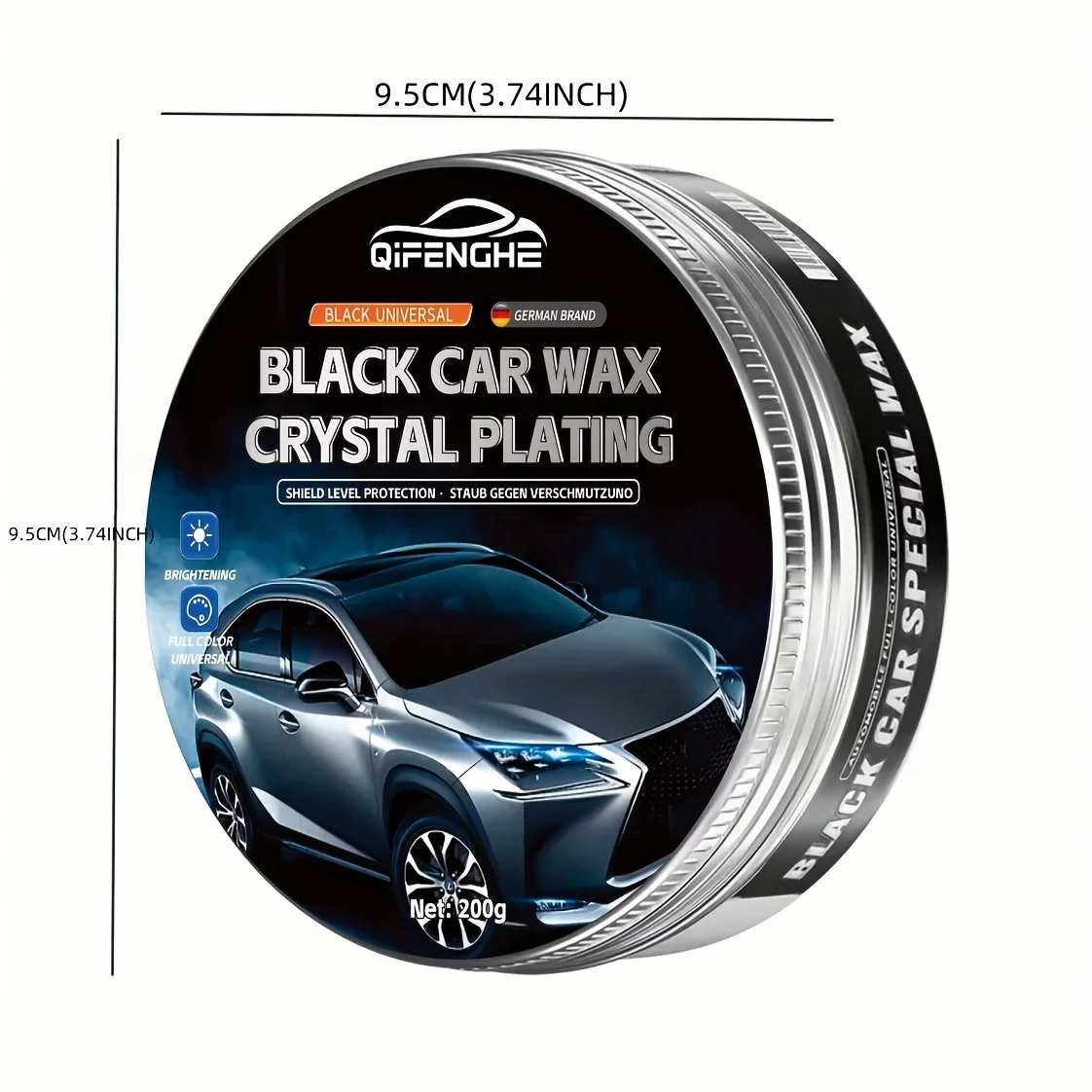 Black Car Wax Scratch Repair Decontamination Light Up Maintenance Wax Car Paint Maintenance Plating Film 200G Car Maintenance Su