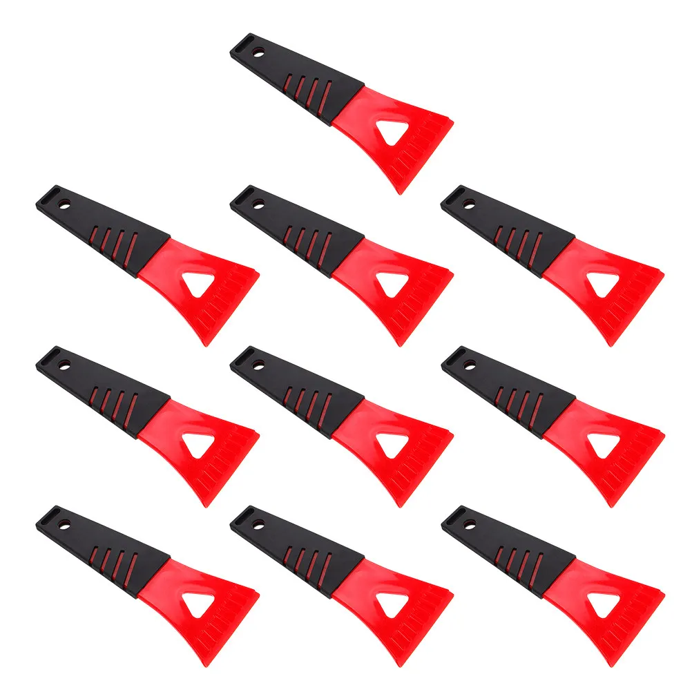 

10Pcs Mini Ice Scraper Lightweight Portable Non-Scratch Plastic Tool for Car Windshield Snow Frost Removal Winter Car