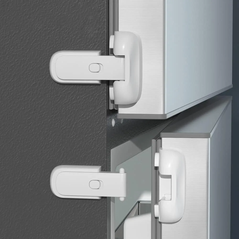 

New Baby Protection Door Catch Lock Safety Door Stopper Fridge Lock Solid Color Safety Lock Toddler Kids
