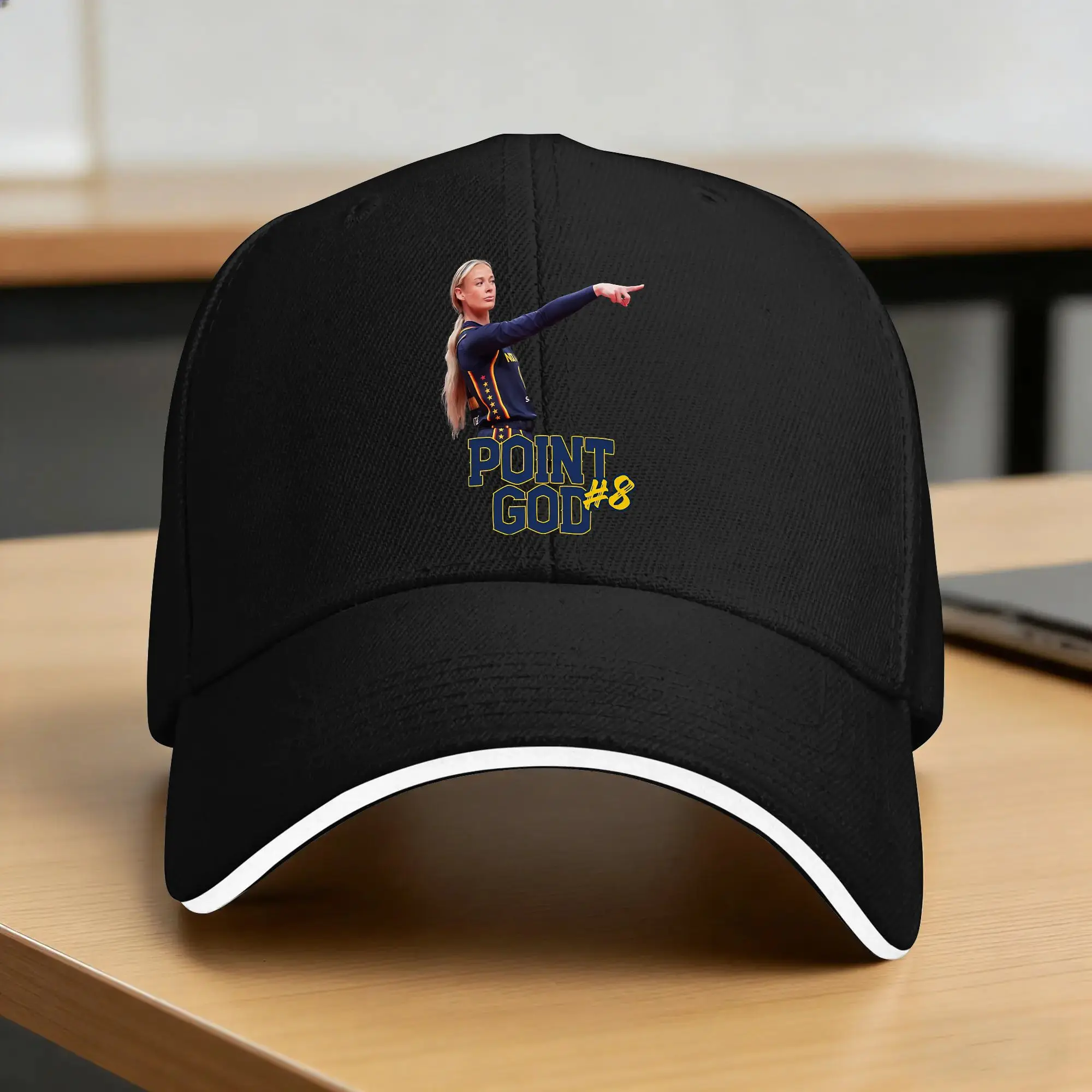 Sophie Cunningham Indiana Fever Pointing  Baseball Cap y2k Couple Women Hip Hop Hats Sun Visor Print Tennis Skate Snapback Cap