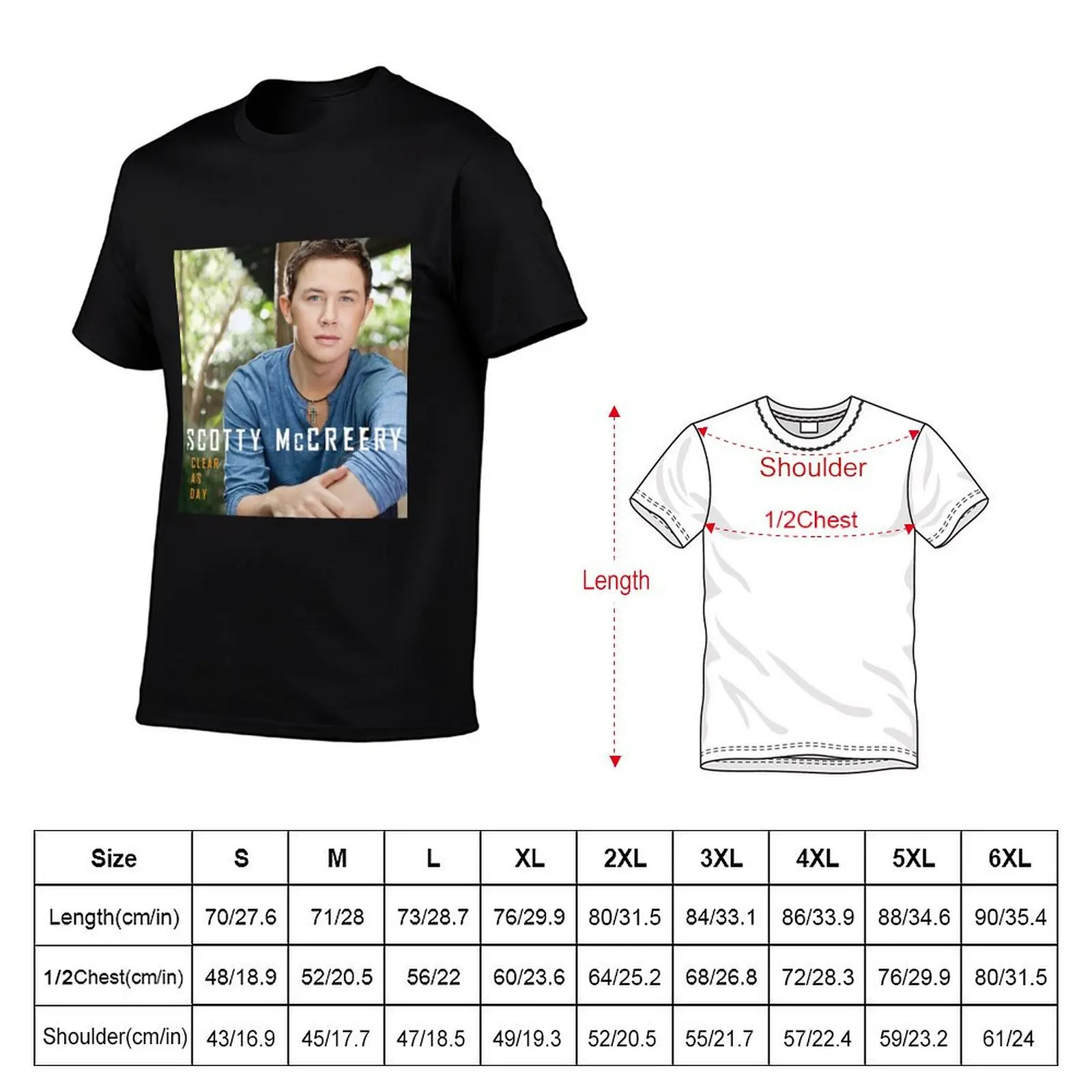 Clear as day T-Shirt Casual Fashion Short Sleeve Cotton T-Shirt