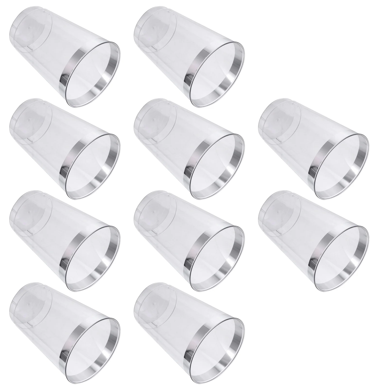 10 pz 360 ml tazze di gelato usa e getta bicchiere di plastica per uso alimentare per la festa bocca di grande calibro acqua calda fredda