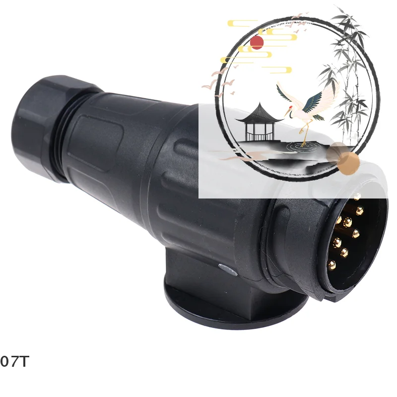 

12V 13 Pin Trailer Plug Waterproof Trailer 13 Pole Electrical Connector