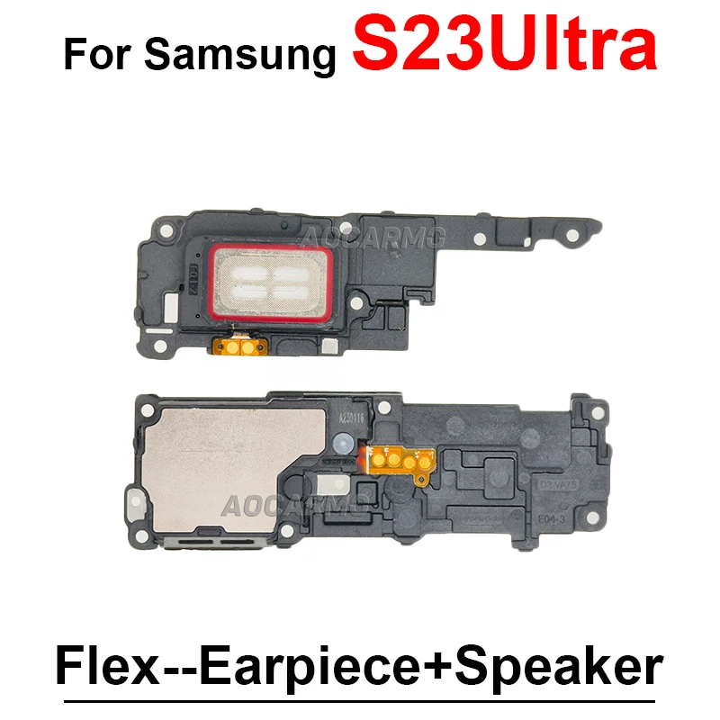 For Samsung Galaxy S23 S24 Ultra S23U S25 S24+ Plus Loudspeaker Vibrator Buzzer Ring + Ear Speaker Earpiece Flex Replacement image 3