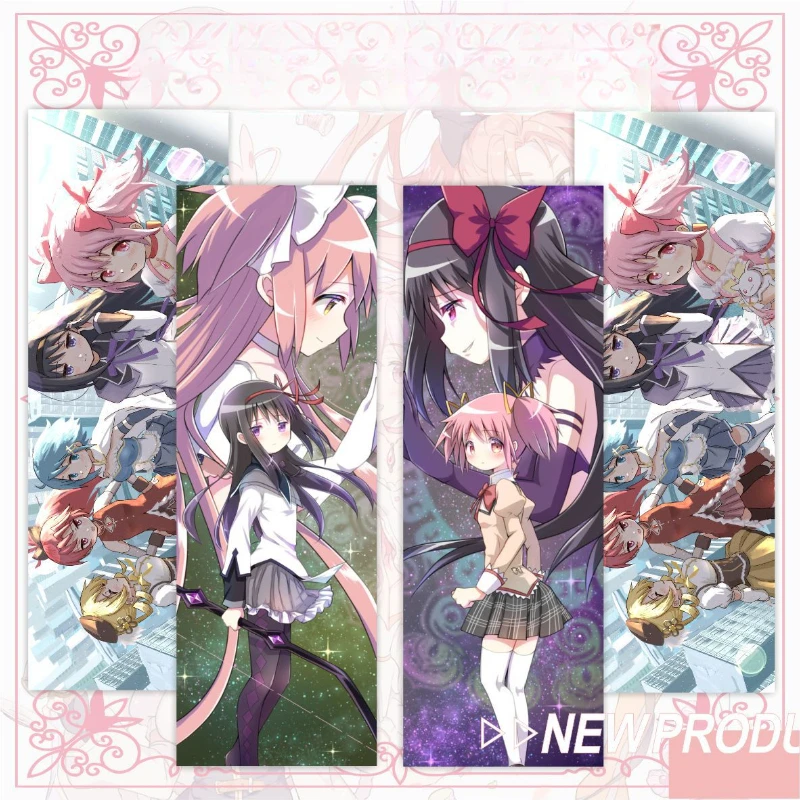 Kaname Madoka Akemi Homura Miki Sayaka Tomoe Mami Sakura Kyōko Popular Anime 2D Peripheral Bookmarks Double-sided Laser Tickets