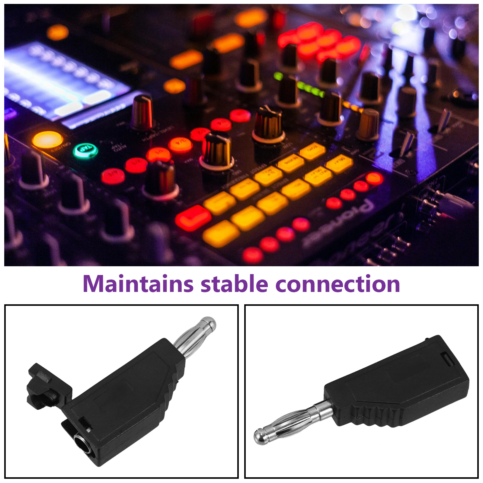 

10 Pcs Wiring Connector Plug Banana Cable Plugs Test Lead Kit for Welding Speaker Connectors Pure Copper