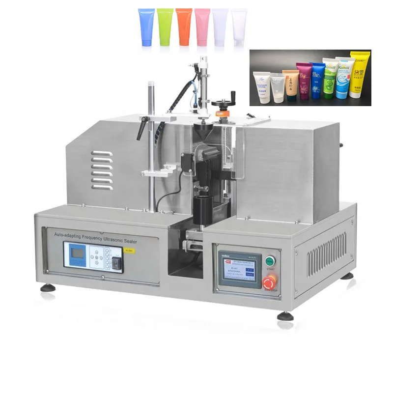 2025 High Efficiency Semi Automatic Ultrasonic Plastic Soft Cosmetic Lotion Cream Tube Positioning Sealer Tube Sealing Machine