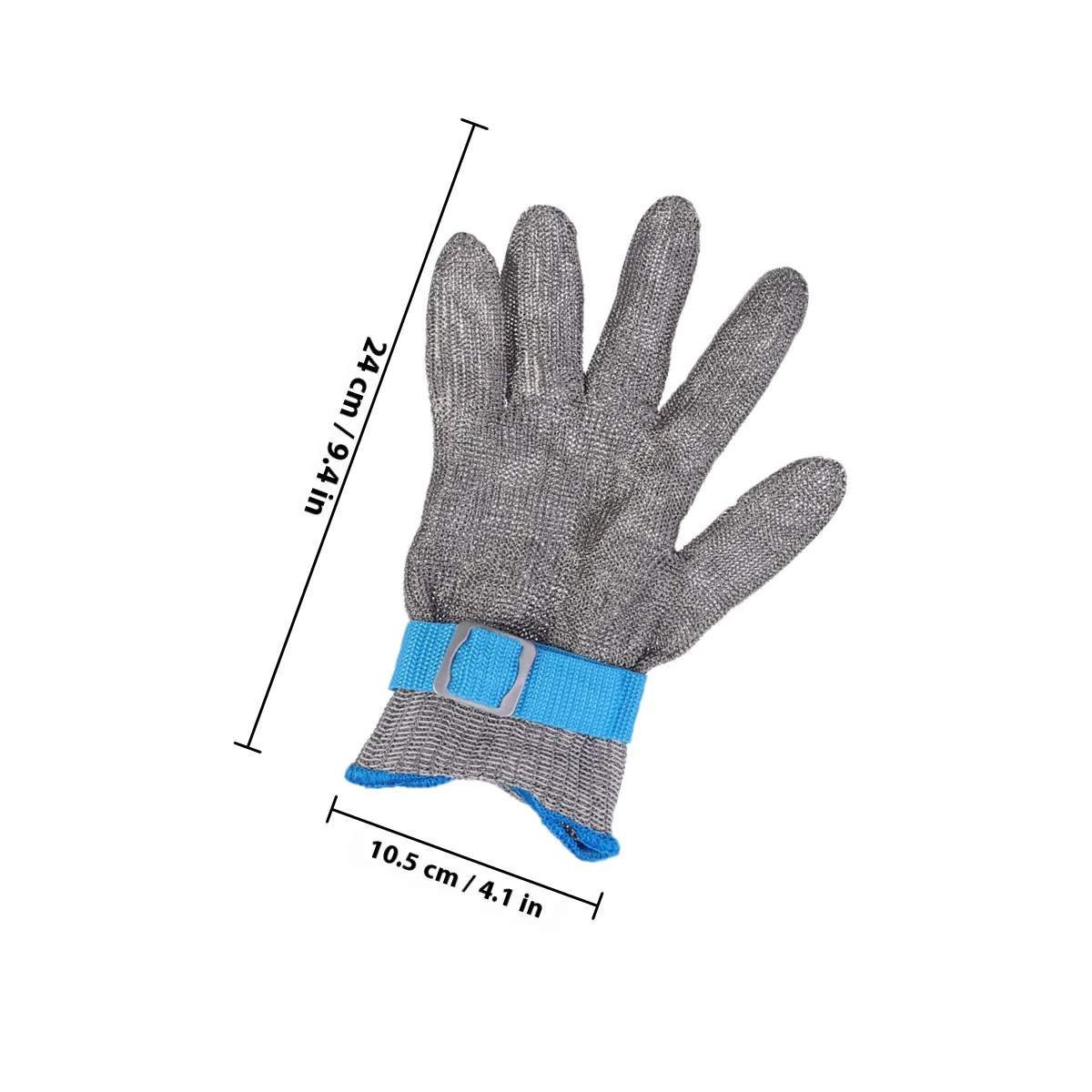 قطع قفازات مقاومة المستوى 5 أسلاك الفولاذ المقاوم للصدأ مكافحة قطع قفازات واقية للمطبخ تقطيع الخشب نحت البستنة #4