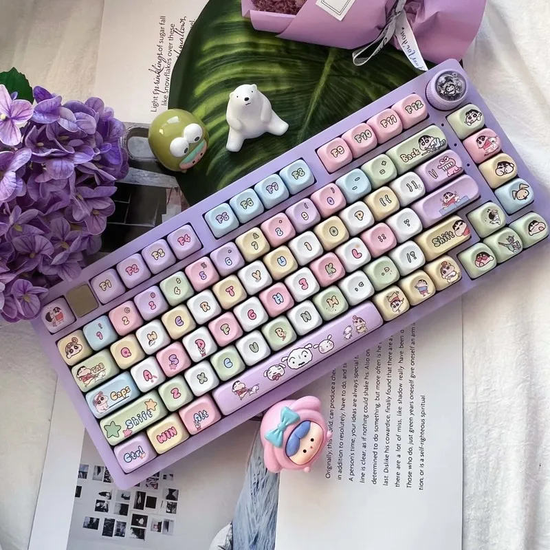 

Anime Peripheral Small New Category Moa High Keycap Pbt Material Sublimation Personality Cute Keyboard Decoration Holiday Gift