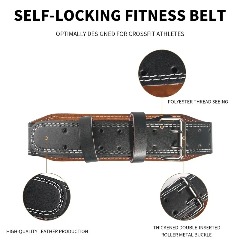 Gym Fitness Squats Belt Weight Lifting Belts 10.5cm Width For Men Women, Back Support For Powerlifting, Cross Training, Workout