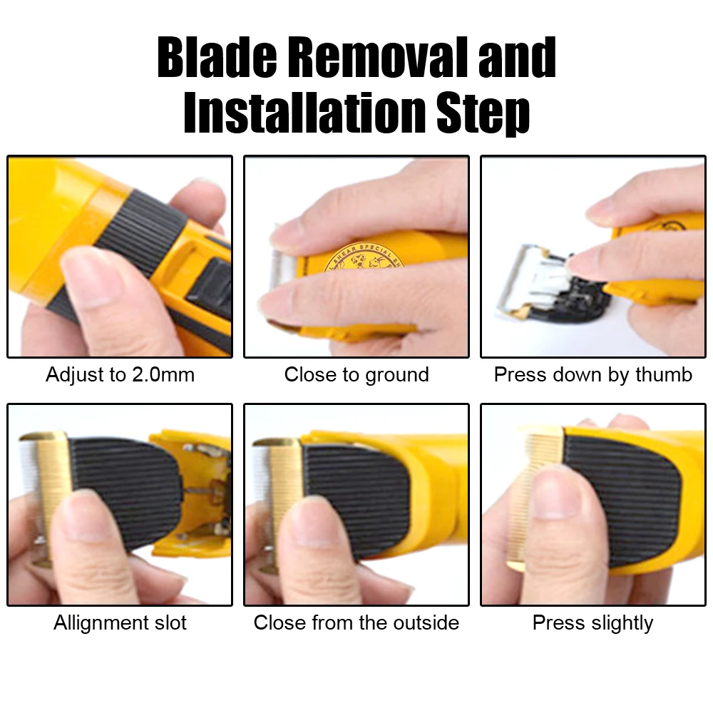 Haarschnitt Trimmer Rasierer Set Elektrische Schere für Kaninchen Katze Welpen Pflege Clipper Cutter Pet Haar Clipper Keramik Klinge – Detail 11