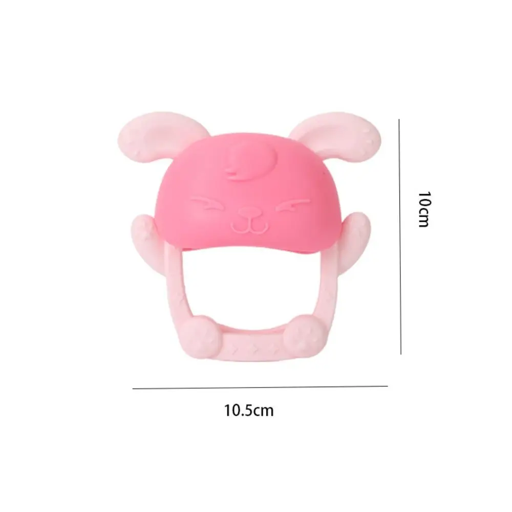 Alta qualidade silicone bebê mordedor brinquedo lavável anti-comer mão mitten dentição brinquedo coelho bpa livre crianças dentição brinquedos infantil