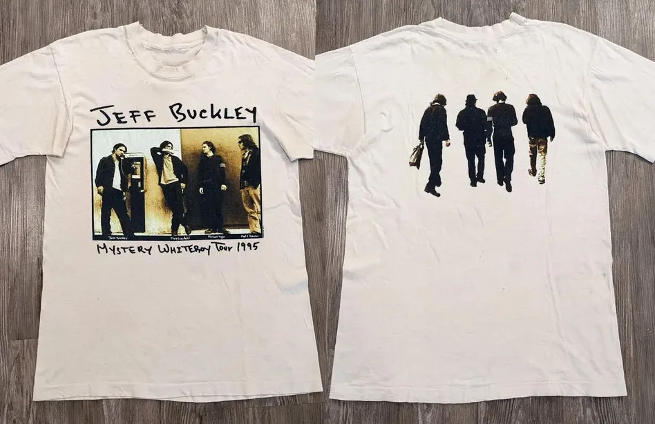 

Футболка унисекс с обеих сторон 90-х Джефф Бакли, винтажная футболка с рисунком унисекс