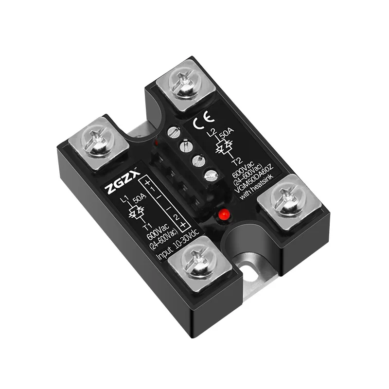 Dual-Channel Solid-State Relay 50A/25A/75A Dual-Control DC-AC Medium-Dazzling Relay for Electronic Devices