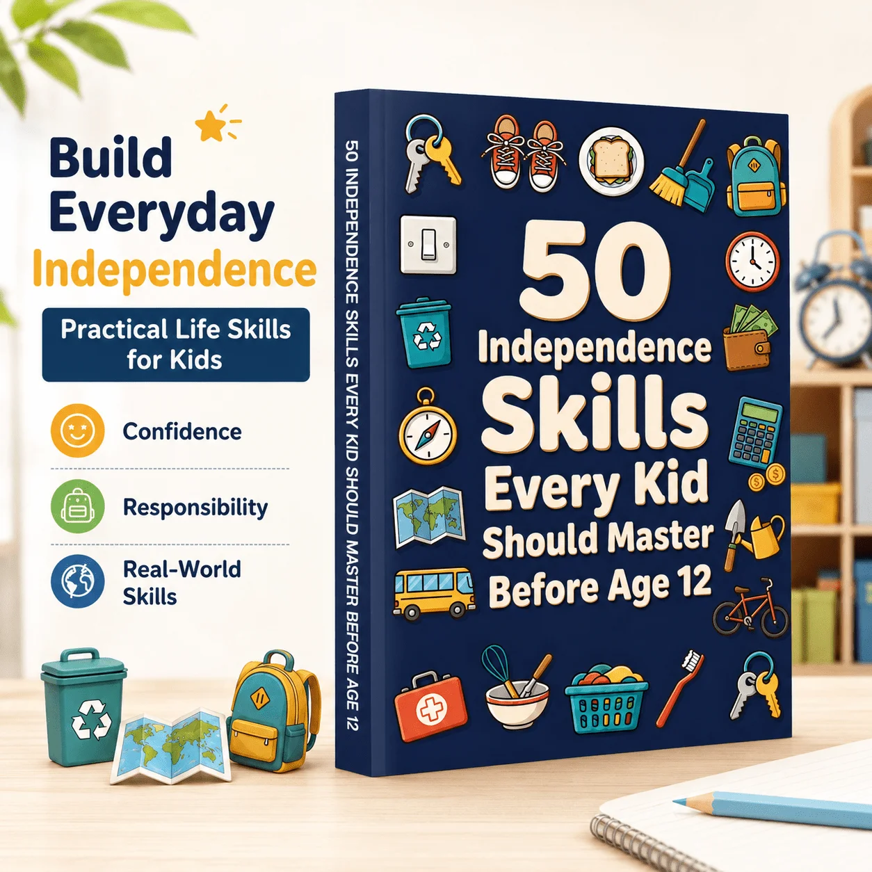 50 Independence Skills Every Kid Should Master Before Age 12, Life Skills for Self-Care, Safety and Responsibility