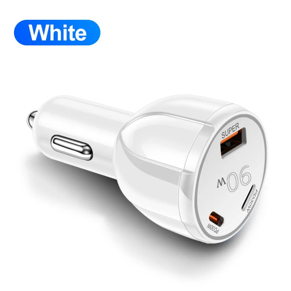 PD 30W Output 3-port Car Charger In-car Charging Overcurrent Protection Short Circuit Protection Wide Input DC 12-30V