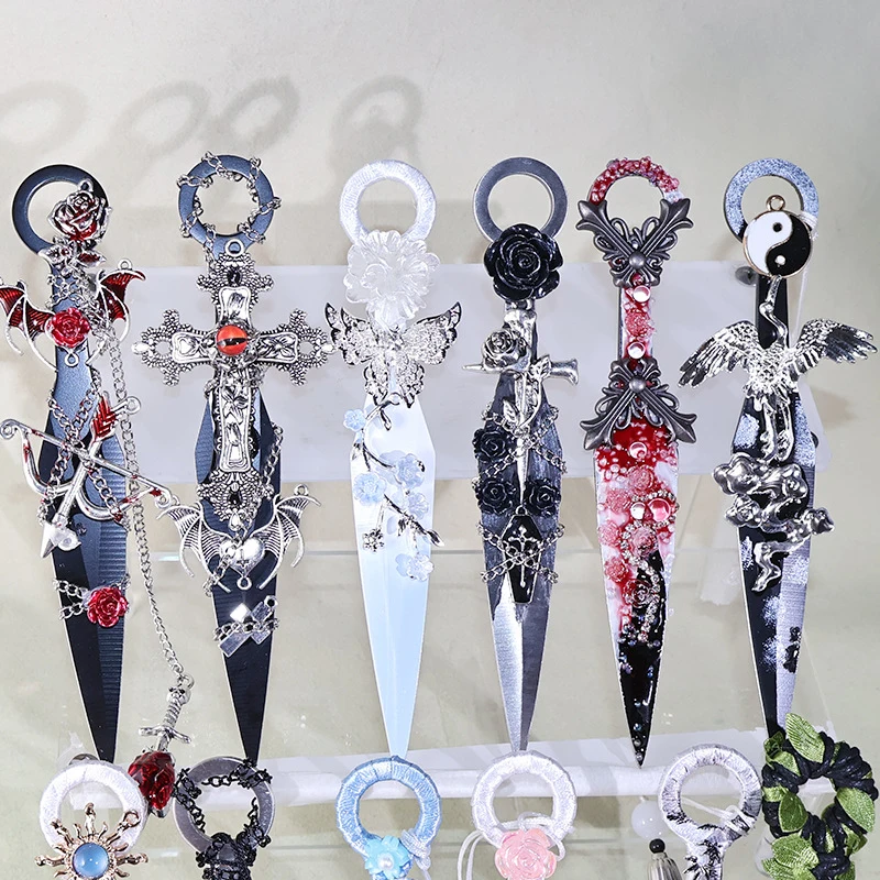 Best Dark Gothic style kunai utility knife finished product birthday Hanfu pendant decoration desktop