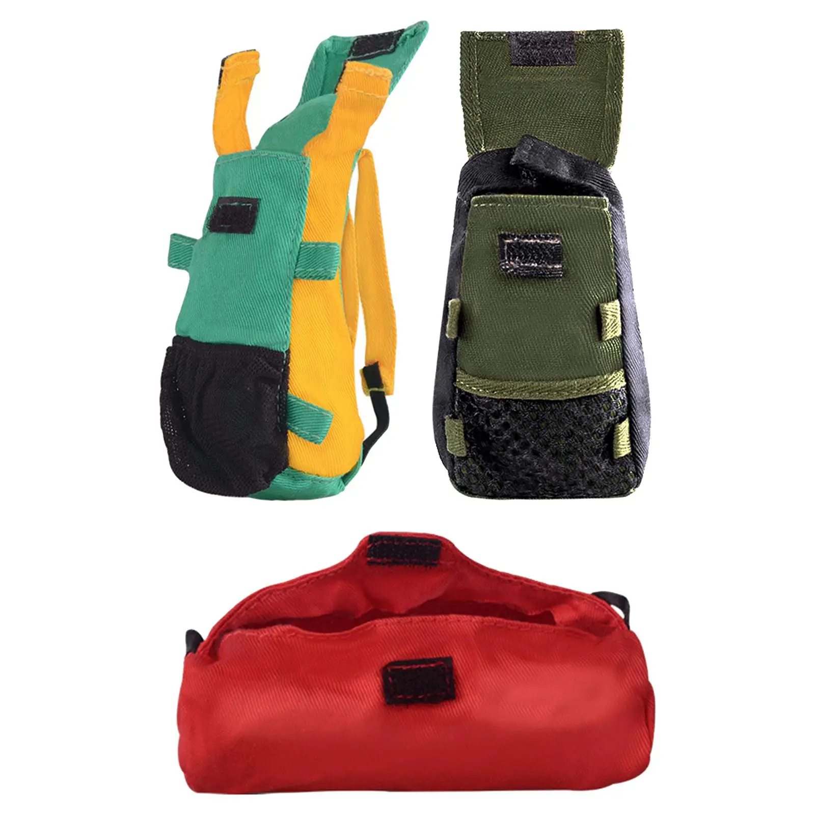 3 قطع 1/6 مقياس الجندي Bacakpacks حقيبة ترحال نموذج ، دمية مصغرة فستان الملحقات لجسم شخصيات العمل 12 بوصة #3