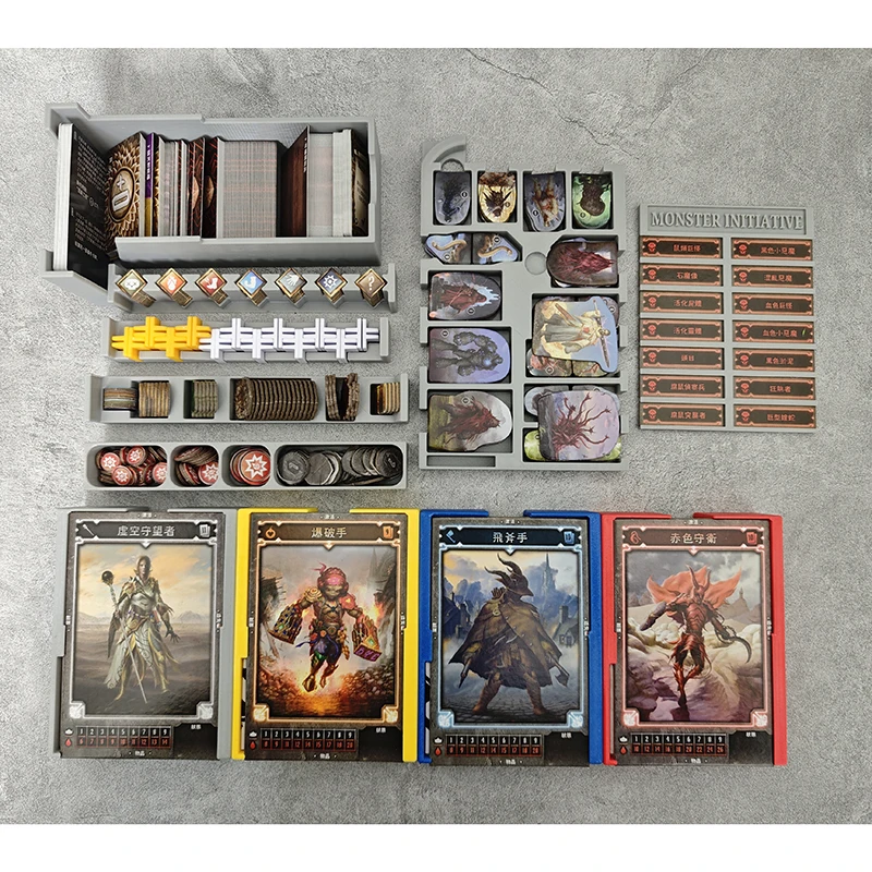 3D Printed Gloomhaven Jaws of the Lion Lion's Mouth Board Game Storage Box Gaming Accessories Card Holder Protection Film