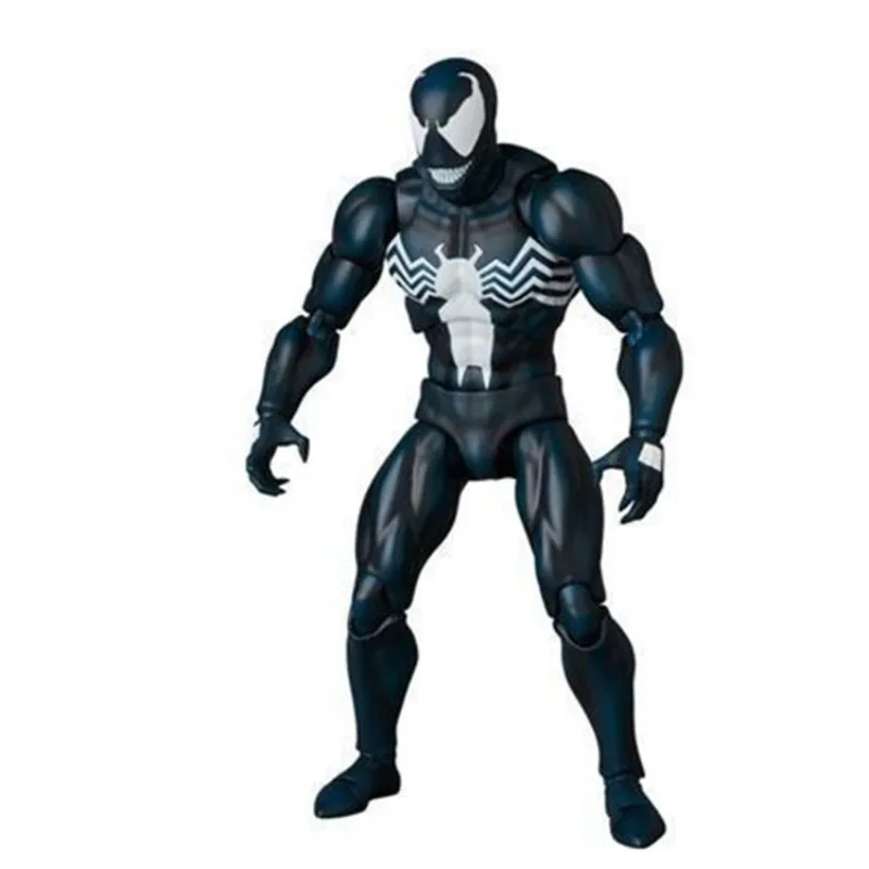 Marvel Spider-Man Venom Comic Ver, Mafex 088, nova figura de ação anime re-lançamento, o incrível brinquedo colecionável do homem-aranha para crianças