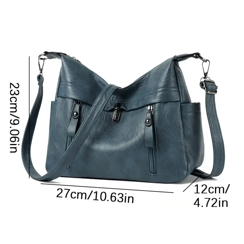 Women Bag Daily Shoulder Bag Quality Female Shoulder Messenger Crossbody Hobos Large Capacity Casual Totes PU Leather Handbag
