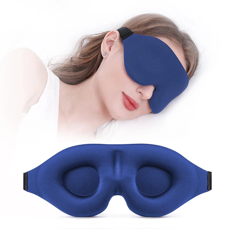 3D-Schlafmaske, Lichtblockierende Schlafmaske für die Augen, Weiche Schlafhilfe-Augenmaske für Reisen, Augenschutz, Atmungsaktive Schlafmaske für die Nacht